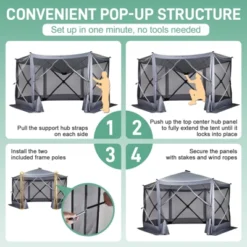 Karl Home | 12 Ft. X 12 Ft. Outdoor Pop-Up Camping Tent