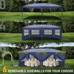 Karl Home | 10 Ft. X 20 Ft. Blue Iron-framed Fabric-clothed Party Tent 11 Karl Home | 10 Ft. X 20 Ft. Blue Iron-framed Fabric-clothed Party Tent -Karl Home Shop GUEST 05b31699 aa8f 4d11 8d52 5476000fbf4d
