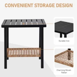 Patio 3-Piece All Weather Wicker Swivel Rocking Patio Conversation Set With Beige Cushions -Karl Home Shop GUEST 08a8952d 4e21 4d56 b4b2 a4a670716b3a