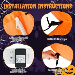 Karl Home 9FT Halloween Inflatable Stacked Pumpkins Outdoor Decoration 12 Karl Home 9FT Halloween Inflatable Stacked Pumpkins Outdoor Decoration -Karl Home Shop GUEST 118962cf 9b87 4330 ac3b e8e53bdd3e1e