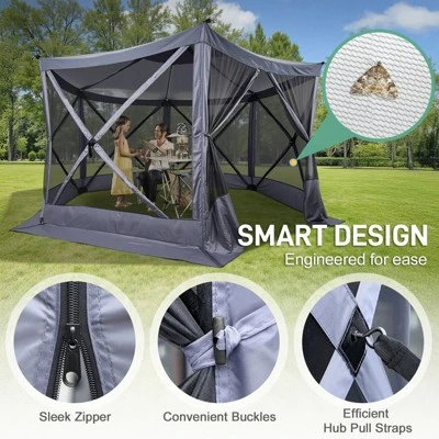 Karl Home | 12 Ft. X 12 Ft. Outdoor Pop-Up Camping Tent 5 Karl Home | 12 Ft. X 12 Ft. Outdoor Pop-Up Camping Tent - Image 3