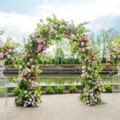 Karl Home 6.7' H Metal Outdoor Arbor With Screen -Karl Home Shop GUEST 13cd1398 d123 4b34 8c04 b24cc15b0ca0