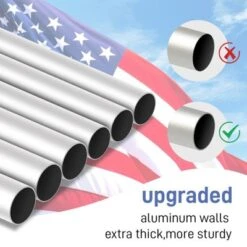 Karl Home 30ft Silver Sectional Aluminum Alloy Flag Pole Kit -Karl Home Shop GUEST 1ded0372 65aa 4fe6 8548 d46674ea2354