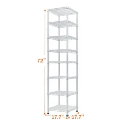 Karl Home 8 Tier Heavy Duty Adjustable Metal Traneka 70.87inch H Wire Shelving Unit With Wheels 1344 LBS NSF 12 Karl Home 8 Tier Heavy Duty Adjustable Metal Traneka 70.87inch H Wire Shelving Unit With Wheels 1344 LBS NSF -Karl Home Shop GUEST 22c3f79a cad9 467f 9acf f1dba4901a14