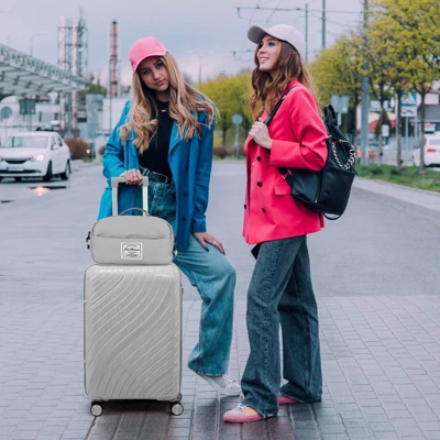 Karl Home Luggage Sets 3 Piece PP Luggage Suitcases With Wheels Black 5 Karl Home Luggage Sets 3 Piece PP Luggage Suitcases With Wheels Black - Image 3