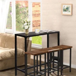 Karl Home Rectangular Metal Outdoor Bar Table -Karl Home Shop GUEST 26c876eb 9abd 4f9e a866 df91a499e0bd