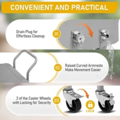 Karl Home 80 QT Gray Outdoor Cooler Cart -Karl Home Shop GUEST 28fd310c 6561 449b be84 96912a037e0a