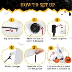 Karl Home 11.8 FT Halloween Inflatables Ghost Spider Pumpkin Outdoor Decorations -Karl Home Shop GUEST 2baf9f1d 13d5 4961 9bf2 ea211825edca