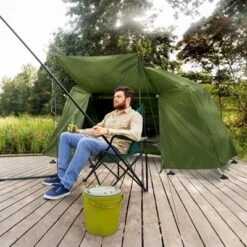 Karl Home | Military-green Camping Cot With Canopy -Karl Home Shop GUEST 30a89efb df60 4038 91cb 2768d2af0b73
