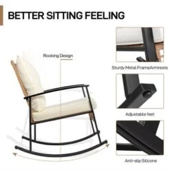 Karl Home Patio 3-Piece Wicker Rocking Conversation Set -Karl Home Shop GUEST 3246e9e6 4b9d 4ccf 885e ea935d8c78cd