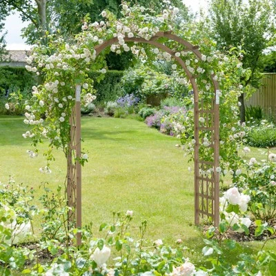 Karl Home 58.1'' W X 23.2'' D Outdoor Solid Wood Arbor 5 Karl Home 58.1'' W X 23.2'' D Outdoor Solid Wood Arbor - Image 3