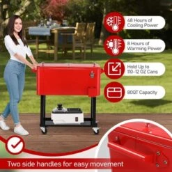 Karl Home 80 QT Red Patio Cooler Cart -Karl Home Shop GUEST 3f49f547 b55e 4411 9712 6d8df5d3e7ef