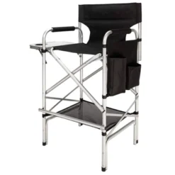 Karl Home 31in Portable Foldable Director Chair Makeup Artist Chair With Side Table Black -Karl Home Shop GUEST 4130cc48 2b66 4de9 ba89 2f7008524da2