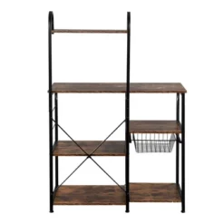 Karl Home Kitchen Baker's Rack 35.5in Microwave Stand 4-Tier