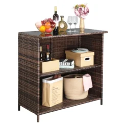 3-Piece Wicker Outdoor Serving Bar Set -Karl Home Shop GUEST 47a41aa2 83a9 4feb 8f11 21e95019302b