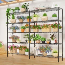 Karl Home 58 In.W Metal Shelving Unit -Karl Home Shop GUEST 4f3bef06 8a12 440a 89d0 8293014d3e0d