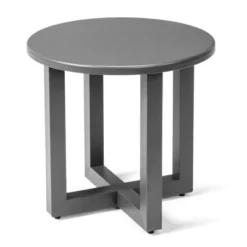 Karl Home Patio Gray Round Metal Side Table -Karl Home Shop GUEST 500c5dc2 4ea0 43f6 b0b0 0c79a932f250