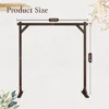 Karl Home 85.83'' W X 22.44'' D Brown Wedding Solid Wood Arbor