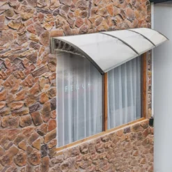 Karl Home | 116.5 In. W X 37.8 In. D Convex Patio Window Awning