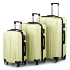 Karl Home Luggage Set Of 3, ABS PC Hardside Suitcase Sets With TSA Lock 4 Spinner Wheels Green -Karl Home Shop GUEST 53091640 a6f2 4273 9261 f2f6f2751c16