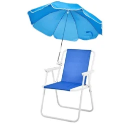 Karl Home Blue Metal Folding Beach Chair(Set Of 1) -Karl Home Shop GUEST 55734f2c 125a 416c aa91 99b5b89846a4