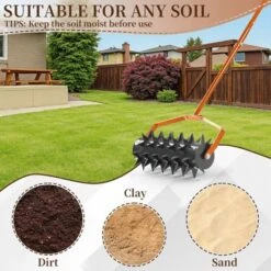 Karl Home 18 Inch Heavy Duty Rolling Aerator Lawn Tool -Karl Home Shop GUEST 55a17099 ba1b 46db a44f 369d5530bbae