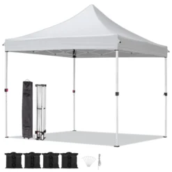 Karl Home | 10 Ft. X 10 Ft. White Outdoor Folding Canopy -Karl Home Shop GUEST 55c0e9f5 cc08 464b b37c 83834f3f35dc