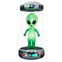 Karl Home 8.2FT Halloween Inflatable UFO With Alien Outdoor Decoration