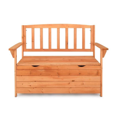 Karl Home | Wood Outdoor Storage Bench 7 Karl Home | Wood Outdoor Storage Bench - Image 5