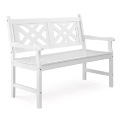 Karl Home | Original Wood Geometric Back Patio Bench -Karl Home Shop GUEST 5ababce9 682b 4887 97e8 65256c39c903