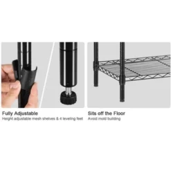 Karl Home 35.43in. W Steel Shelving Unit 9 Karl Home 35.43in. W Steel Shelving Unit -Karl Home Shop GUEST 5b1bd9ae 4019 4c4e be8e cf877e02829d