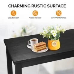 Karl Home Patio Fir Wood Black Bar Table -Karl Home Shop GUEST 5b98b056 7ab9 4cd7 afc0 9643de46815d