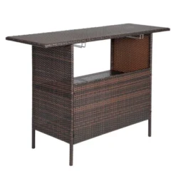 Karl Home Rectangular Wicker/Rattan Outdoor Bar Table -Karl Home Shop GUEST 5b9cacfb dd37 4da0 8f52 f0ebaacde45c