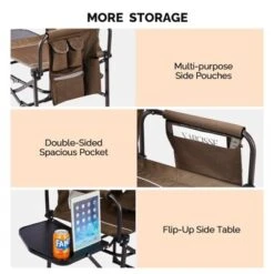 Karl Home Brown Metal Folding Beach Chair(Set Of 2) -Karl Home Shop GUEST 5baf6337 1031 4f40 9cbf e86223ddde68 1