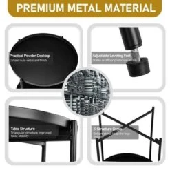 Karl Home|Black Patio Steel Side Table With Two Layers 15 Karl Home|Black Patio Steel Side Table With Two Layers -Karl Home Shop GUEST 60c7ac40 ca0a 4ce3 a5bd 5b2a38840e94