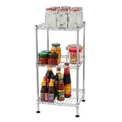 Karl Home 11.81in. W Steel Height -Adjustable Shelving Unit 6 Karl Home 11.81in. W Steel Height -Adjustable Shelving Unit - Image 4