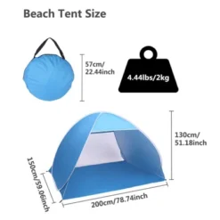 Karl Home | 2-Person Blue Camping Tent