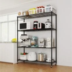 Heavy Duty Storage Adjustable Metal Shelves Wire Shelving Unit With Wheels 1200LBS NSF 13 Heavy Duty Storage Adjustable Metal Shelves Wire Shelving Unit With Wheels 1200LBS NSF -Karl Home Shop GUEST 6b2251cd 8e5e 4e26 a5b4 989a02c026bd