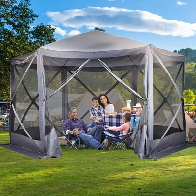 Karl Home | 12 Ft. X 12 Ft. Outdoor Pop-Up Camping Tent 9 Karl Home | 12 Ft. X 12 Ft. Outdoor Pop-Up Camping Tent - Image 7