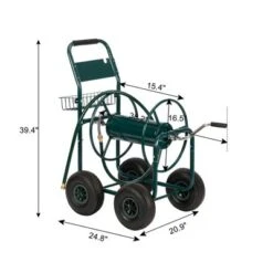 Karl Home Iron Green Hose Reel Cart