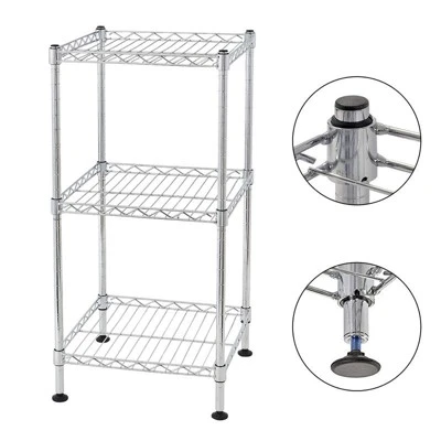Karl Home 11.81in. W Steel Height -Adjustable Shelving Unit 5 Karl Home 11.81in. W Steel Height -Adjustable Shelving Unit - Image 3