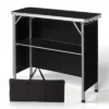 Karl Home Patio Black Portable Folding Bar Table With Shelf -Karl Home Shop GUEST 7154ed38 a09b 45d4 b712 eba96f5cb1f8