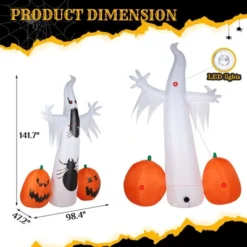 Karl Home 11.8 FT Halloween Inflatables Ghost Spider Pumpkin Outdoor Decorations -Karl Home Shop GUEST 7266cd50 d285 407d a39f c4b2943e10cc