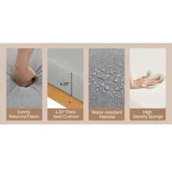 Karl Home Patio 5-Piece Wood Sectional Sofa Set -Karl Home Shop GUEST 72a9cd93 2257 4f90 99ad 1513c029c593