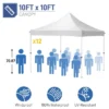 Karl Home | 10 Ft. X 10 Ft. White Outdoor Folding Canopy 2 Karl Home | 10 Ft. X 10 Ft. White Outdoor Folding Canopy -Karl Home Shop GUEST 78e9e8fa 5985 438b a25a 5f6c87c3f222