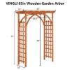 Karl Home 62.99'' W X 23.62'' D Teak Outdoor Solid Wood Arbor 2 Karl Home 62.99'' W X 23.62'' D Teak Outdoor Solid Wood Arbor -Karl Home Shop GUEST 7954f90a ee63 4060 bc9e 362294c052da