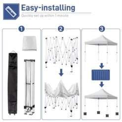 Karl Home | 10 Ft. X 10 Ft. White Outdoor Folding Canopy -Karl Home Shop GUEST 7adcd540 7d57 4f08 85be 9d9e0c7c92c9