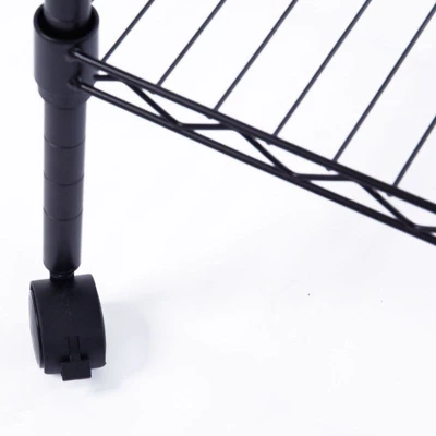 Karl Home 35 In.W Metal Shelving Unit With Wheels 5 Karl Home 35 In.W Metal Shelving Unit With Wheels - Image 3