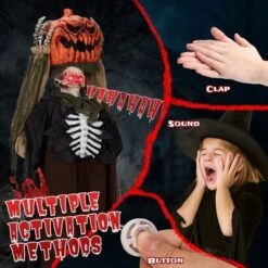 Karl Home 5.6ft Halloween Decorations Outdoor Animatronics Ghost With Pumpkin Head -Karl Home Shop GUEST 83736c0a 8c20 48a7 8a06 a4d7390881bb