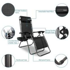 Karl Home Patio Zero Gravity Chair(Set Of 2) -Karl Home Shop GUEST 84b38e50 c3b8 4c24 be51 e59682dd712a